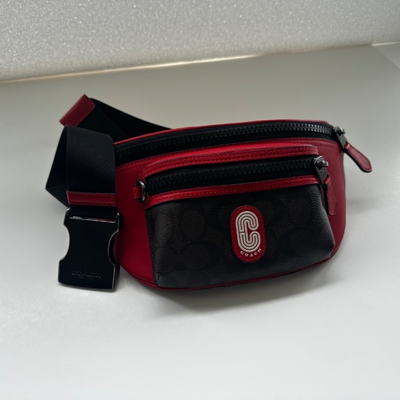 Coach Westway Belt Bag – Colorblock Signature Canvas – Authentic Fanny Pack - Picture 2 of 11